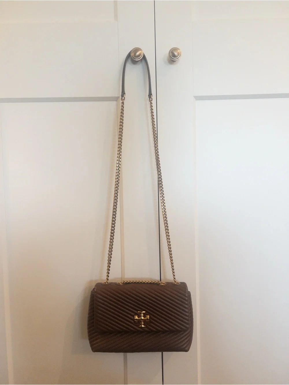 Tory Burch Kira Moto Quilt Convertible Shoulder/Crossbody Bag